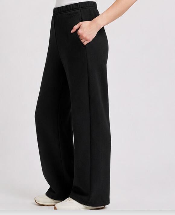 rag & bone Pants - NEW Rag & Bone Terry Wide Leg Sweatpants Black XS